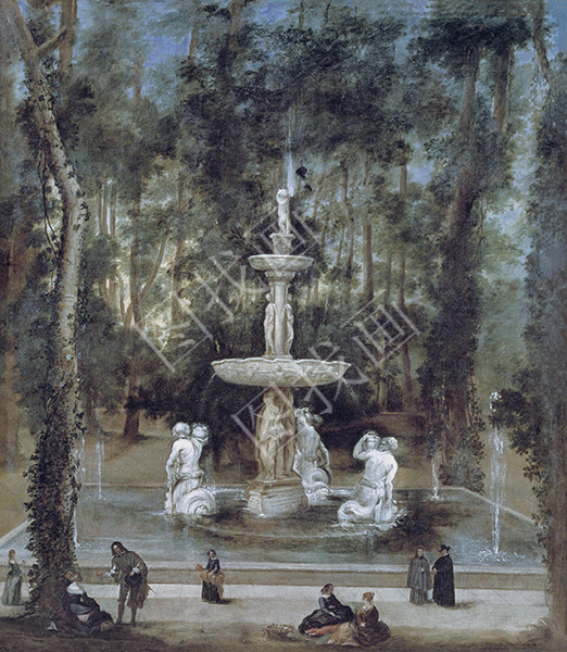 La Fuente de los Tritones en el Jardín de la Isla de Aranjuez